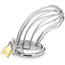 Zenn Stylish Cock Cage with Cockring 4,5 cm silver