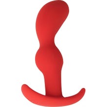 13,5 x 3,3 cm SportFucker Silikon Buttplug Crossfit red