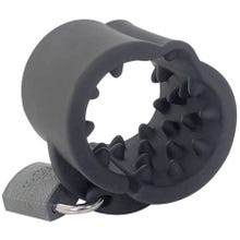 HoleMax - Cruncher - Silicone Lockable Spiked Ball Stretcher black