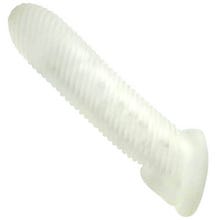 HoleMax - Almighty - Ribbed Cock Sheath 18 cm clear