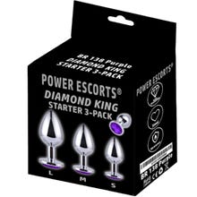 Diamond King - Butt Plug Starter Set - purple