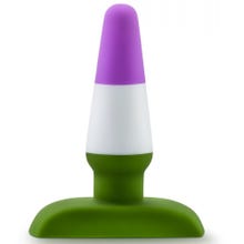10,5 x 3 cm - Genderqueer Pride Silikon Analplug