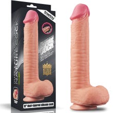 32 x 5,5 cm Lovetoy 12" King Size Dual Layered Silicone Natural Cock flesh