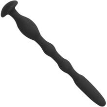 9,8 x 1,1 cm - Urethral Sounding Silicone Cock Pin - black