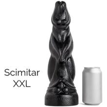 35,3 x 9 cm Mr. Hankeys Toys - Scimitar - XXL - Soft - Black - Vac-U-Lock