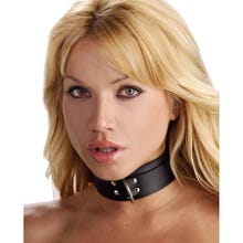 Strict Leather - Standard Lined Collar - Halsband - black